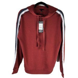 Who What Wear Women's Hoodie Sweatshirt Pullover Size S Long Sleeve Merlot